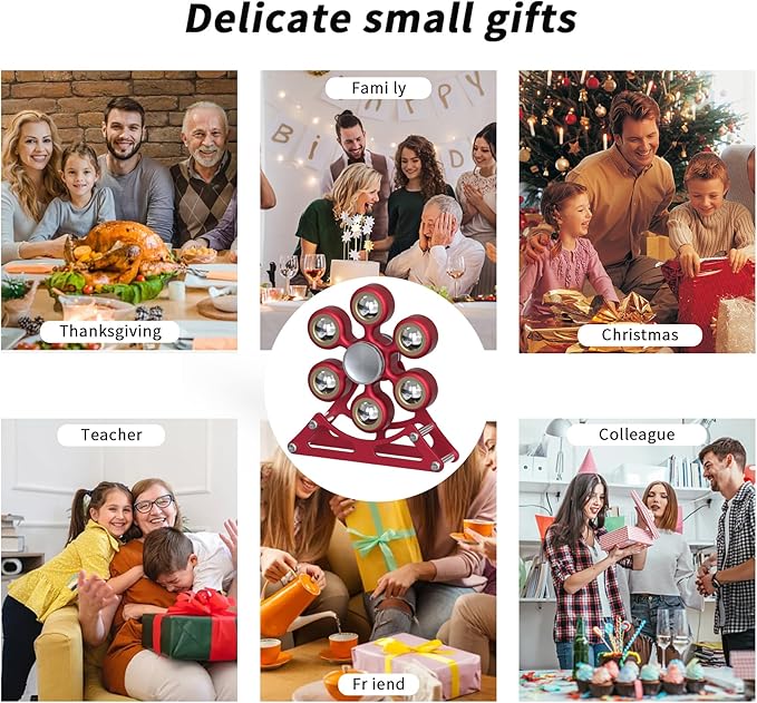 Desk Toys for Fidget Ferris-Wheel-Spinner: 4mins Kinetic-Spinning Cool-Gadgets, Cool-Stuff Thing Toy for Office School Home Man Women Christmas, Stress-Relief Game Gifts for Adult Teen Children Kid