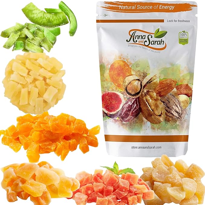 Anna and Sarah 2 Lbs Tropical Dried 6 Fruit Mix In Resealable Bag, 32 Oz