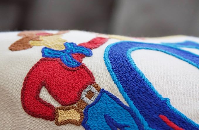 Catstudio Oklahoma City Embroidered Decorative Throw Pillow