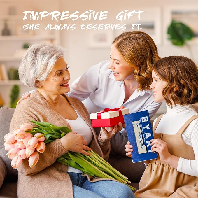 Shower Steamers Aromatherapy, 8% Natural Essential Oils, Women/Men Spa Steamer, Lingering Intense Aroma, Soothing Stress Relief, Body&Soul Relaxing Bath Bombs, Stocking Stuffer for Friend/Family