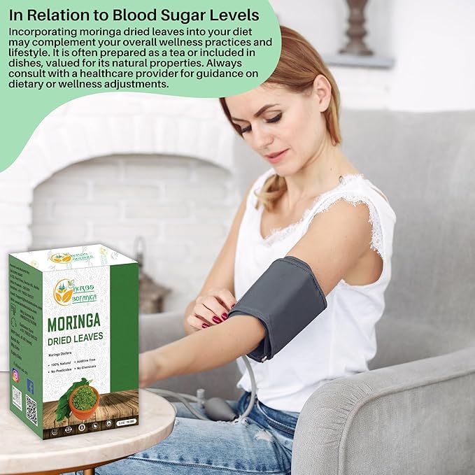 Herbs Botanica Dried Moringa Leaves Tea Leaf Hojas De Moringa Nutrient-Rich Herbal Tea Infusion for Immunity, Energy, and Wellness Energy Boost and Gluten Free 5.3oz / 150 gms