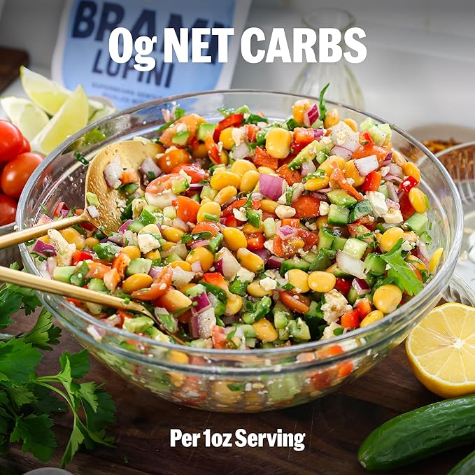 Brami Lupini Beans Snack, Variety | 7g Plant Protein, 0g Net Carbs | Vegan, Vegetarian, Keto, Plant Based, Mediterranean Diet | 1.1 Ounce (Pack of 8)