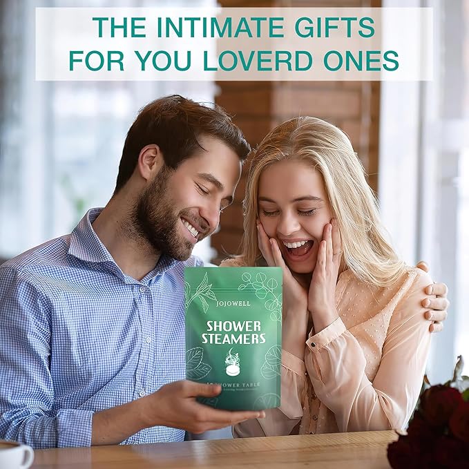 Shower Steamers Aromatherapy - 18 Pack Shower Bombs Birthday Christmas Gifts for Women Men, Eucalyptus for Shower, Nasal Relief,Self Care Spa Gifts for Women - Eucalyptus & Mint