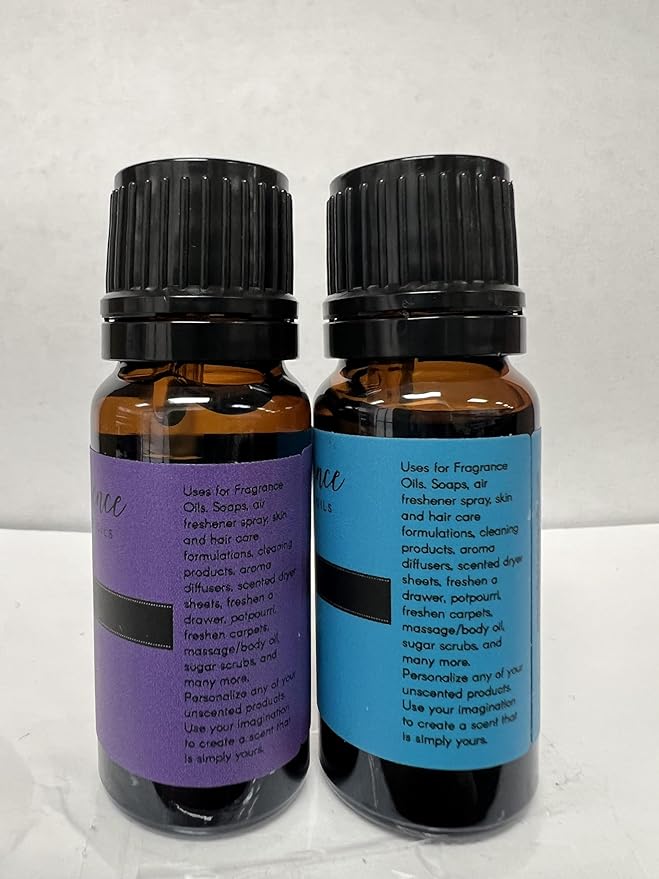 Eternal Essence Oils 2 Pack 10ml Premium Fragrance Oil - Eucalyptus & Lavender - for Candle, Soap Making, Aromatherapy, Diffusers, Home Care, & Humidifiers