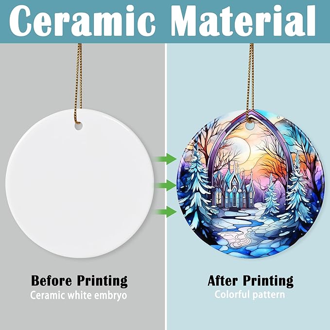 Christmas Ornament - Winter Sunrise Heirloom Keepsake for Christmas Tree & Gift Idea