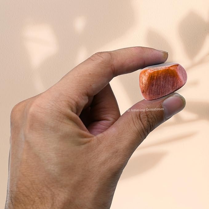 Amazing Gemstone Peach Moonstone Crystals&Healing Stones Tumbled - 1 oz Peach Moonstone Stone, Healing Stones for Energy Balance, Stress Relief - Premium Polished Gems Rocks for Meditation&Wellness