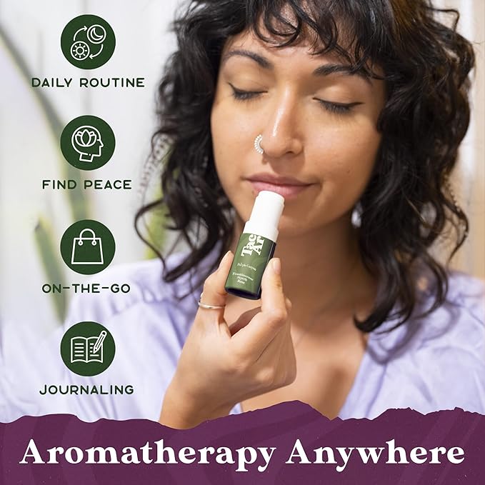 Essential Oils Balm Stick | Enchanted Earth Aromatherapy Balm by Tacoma Aroma | Beeswax Based Body Balm | Frankincense, Myrrh & Rose Essential Oils Blend For Peace and Tranquility | 6.5 grams