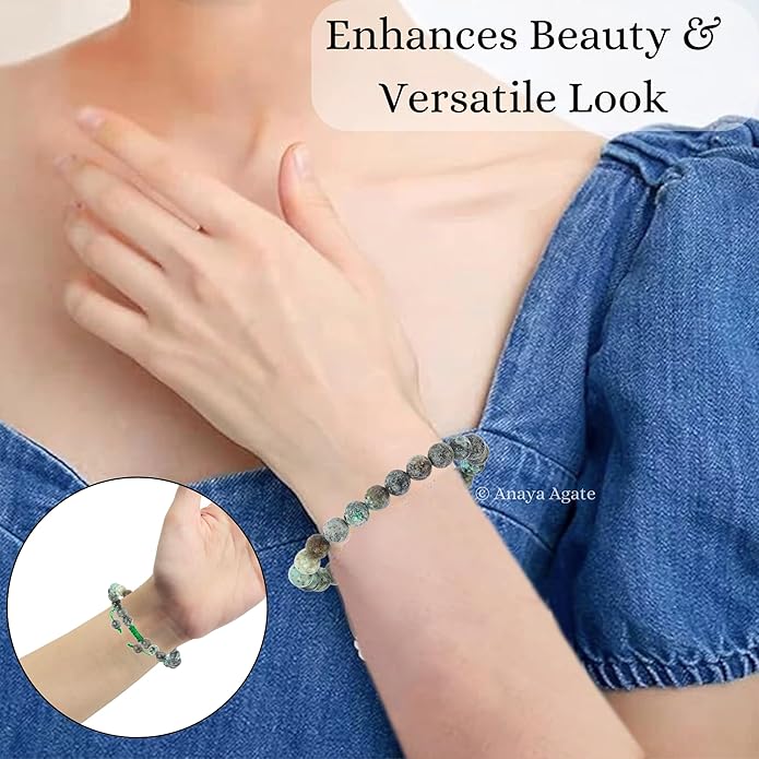 Energy Protection Crystal Handmade Adjustable Bead Bracelet Perfect for Men, Women’s Gift - Gemstone Healing Stretch Bracelet Pulsera Para Hombre Mujer Stocking Stuffer