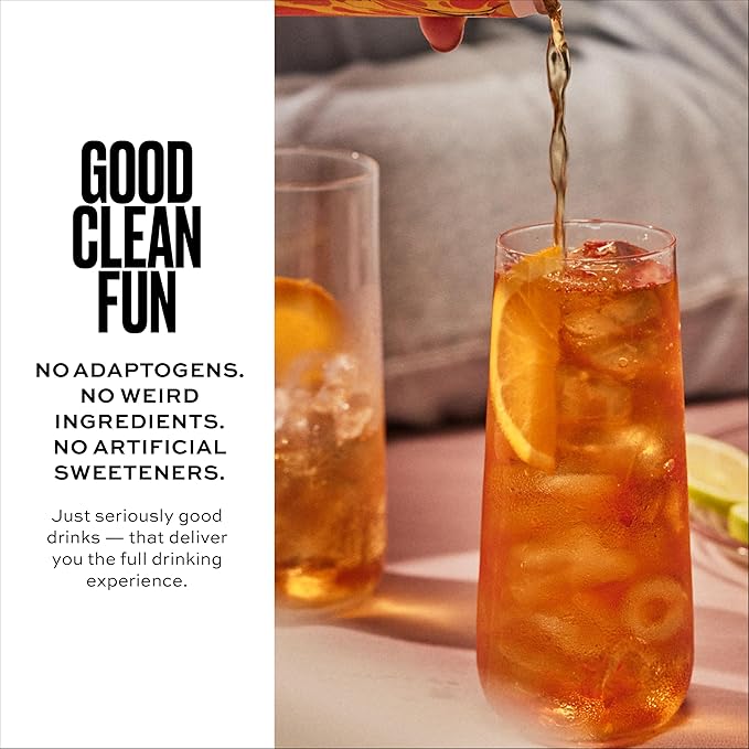 AF Drinks Non-Alcoholic Apero Spritz | Alcohol Alternative Sparkling Cocktails with AFTERGLOW Botanical Warmth | Gluten-Free, Low-Calorie | 8.4 oz Cans (12-Pack)