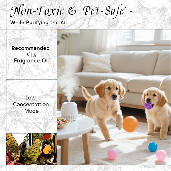 HIQILI Run Wild Diffuser Oil for Aromatherapy, Inspired by C&K's Escap.e, Essential Oil Diffuser, DIY Perfume, New Car Scents - 0.34 Fl Oz