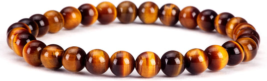 Cherry Tree Collection - Small, Medium, Large Sizes - Gemstone Beaded Bracelets For Women and Men - 6mm Round Beads