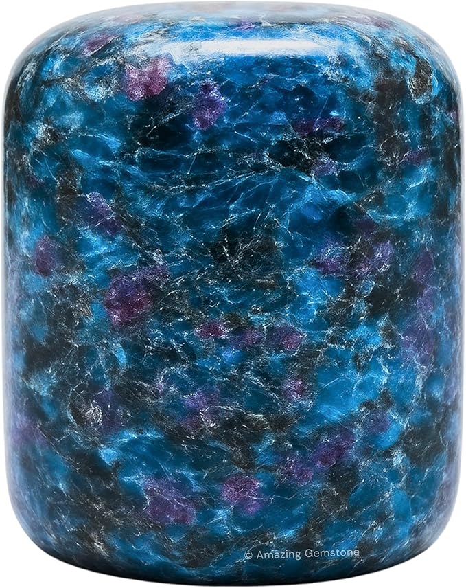 Amazing Gemstone Ruby Kyanite Crystals and Healing Stones Tumbled - 1000+ Carats Ruby Kyanite Stone, Natural Healing Stones for Energy Balance, Stress Relief - Premium Polished Gems Rocks