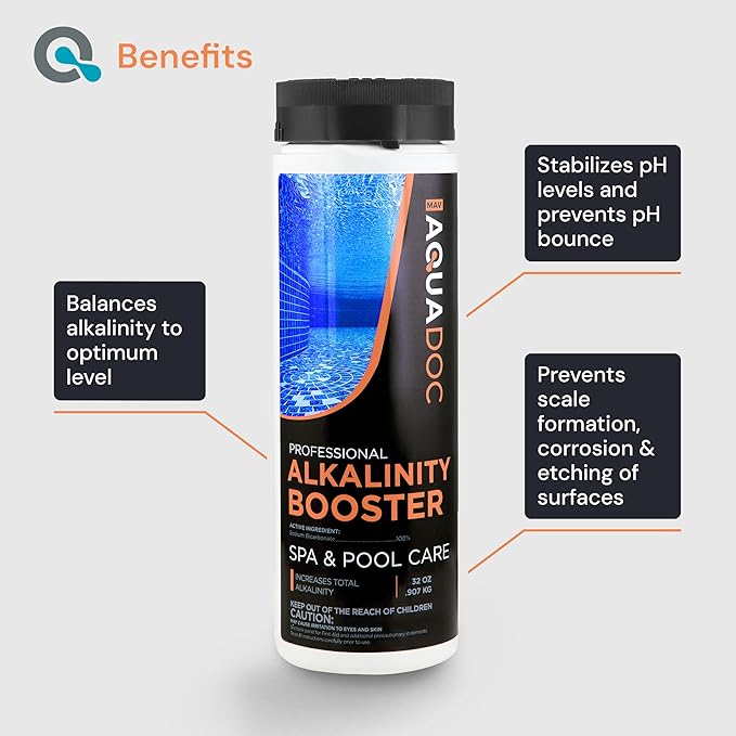 AquaDoc Total Alkalinity Increaser for Hot Tub - Alkalinity Booster for Spas & Fresh Water pH Balance