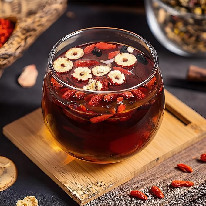 Ginseng Five Treasures Kidney Tea, Chinese Ginseng Six Treasure Tea Organic Cleanse Detox TeaBags for Women and Men's Kidney Health, 7 Precious Ingredients Formula