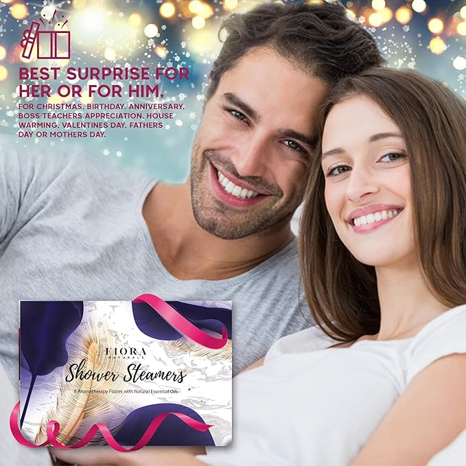 Shower Bombs Aromatherapy - Shower Steamers Vapor Tablets with Natural Essential Oils. Spa Shower, Shower Bath Bombs, Shower Melts for Women, Selfcare Gift for her, Birthday Gift for Women