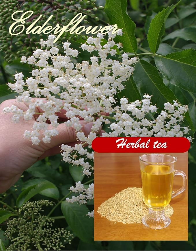 Elderflower bulk. Make healthy herbal tea (enough for 75 cups), or use it to make delicious bread, elderflower jelly, or cookies. 75 grams (bulk) (Elderflower)