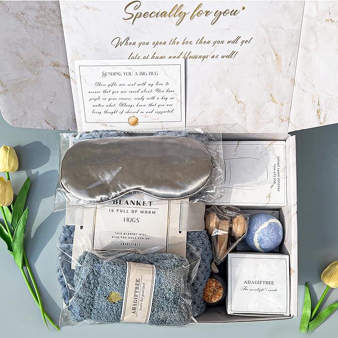 Gift Baskets for Women,11PC Care Package,Think of You, surgery recovery gifts for women,Get Well Soon After Surgery,Birthday Gifts,Thank You,Sympathy Gift Baskets for Women