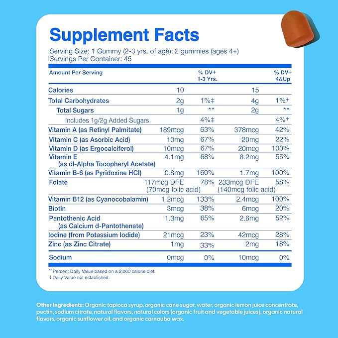 Feel Great Kids Multivitamin Gummies | Citrus & Strawberry Flavored Vitamins for Kids | Multivitamin Gummies with Vitamin D for Bone, Muscle & Immune Support | Chewable Vitamins | 45-Day Supply