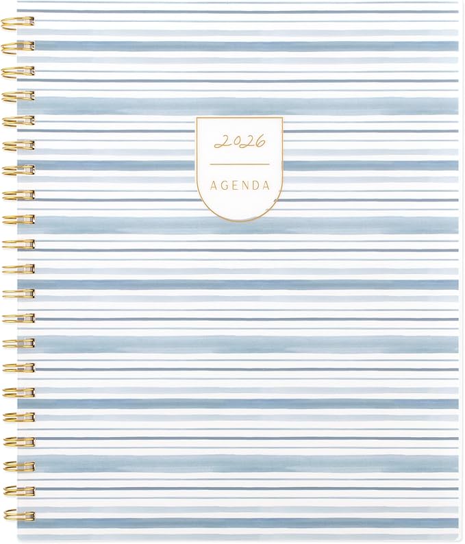 Cambridge 2026 Planner by Leah Bisch, Weekly & Monthly, 8.5" x 11", Large, Stripe (LB42-905-26)