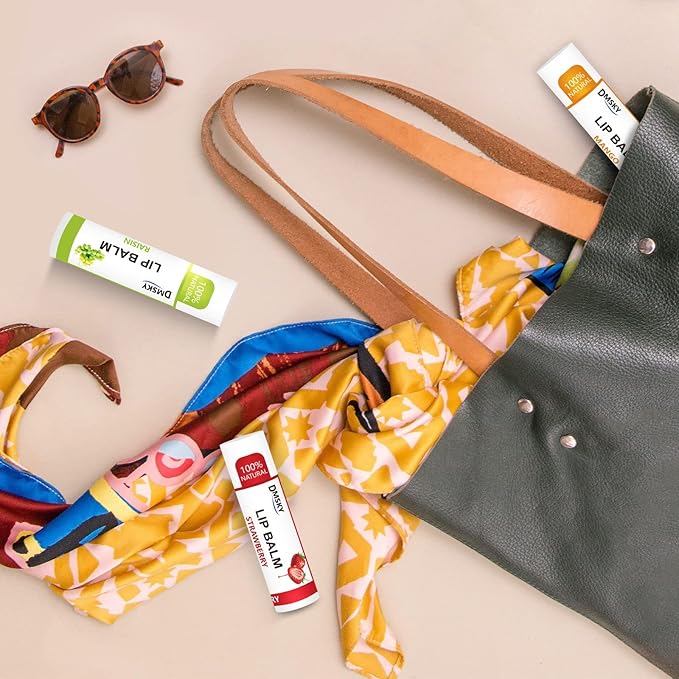 DMSKY Natural Lip Balm Bulk 36 Pack, Moisturizing Lip Balm with Vitamin E and Coconut Oil, Lip Care Product for Chapped Lips-12 Flavors