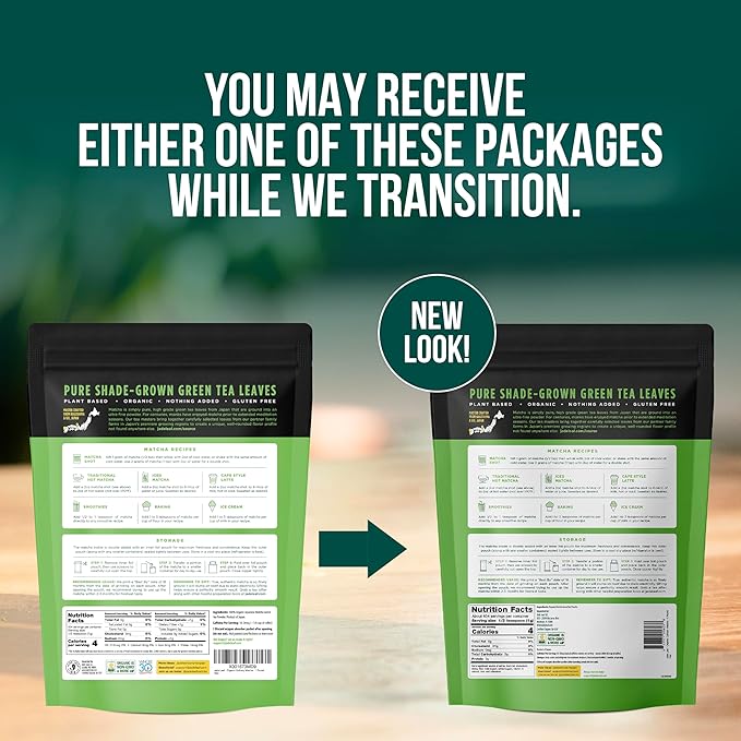 Jade Leaf Matcha Organic Culinary Grade Green Tea Powder - Farm Direct Second Harvest for Blending and Cooking - Authentic Japanese Origin (1 Pound Bulk Resealble Pouch)