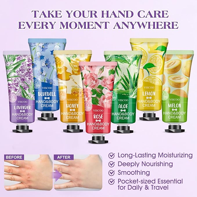 28 Pack Hand Cream Gifts Set for Women, Bulk Hand Lotion for Birthday Gifts for Women, Bridesmaid Gifts, Thank You Gifts, Mini Moisturizing Hand Lotion Travel Size for Dry Cracked Hands