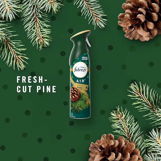 Air febreze Spray Fresh Cut Pine, Holiday Collection, 8.8 Ounces (2 Pack)