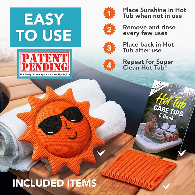 Hot Tub Scum Absorber for Spa Hot Tub Cleaner - Hot Tub Accessories for Adults, Hot Tub Scum Sponge for Hot Tub Oil Absorbing Sponge for Hot Tub, Hot Tub Sponge Scum Remover, 1 Pack