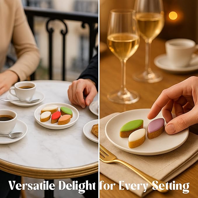 Andy Anand Chocolatier Calissons de Provence - Handcrafted Soft Almond Paste Candy, 5 Assorted Flavors with Candied Melons & Orange, Flown Fresh from France Authentic Divine Taste (28 Pcs, 12.3 Oz)