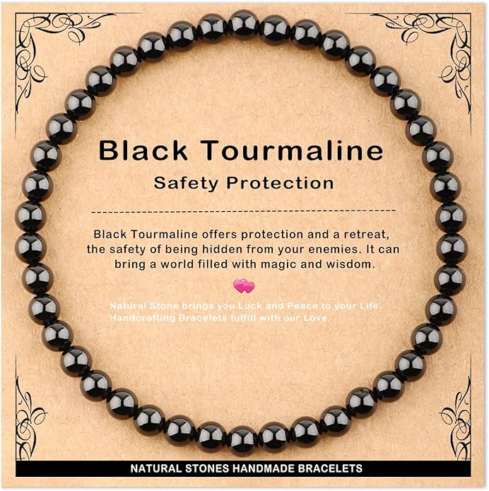 AD Beads 4mm6mm8mm10mm Handmade Bracelet - Natural Gemstone for Peace and Tranquility - Meditation, Yoga, Healing and Energy Gift for Unisex