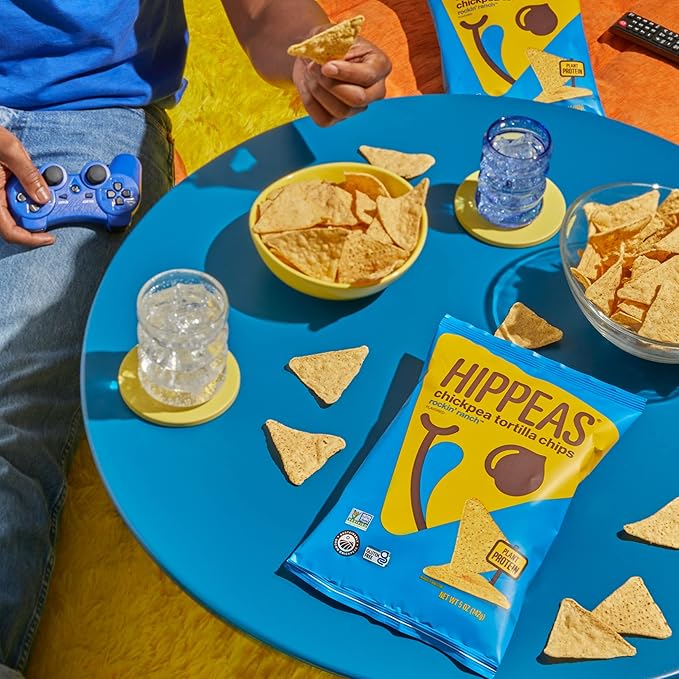 HIPPEAS Chickpea Tortilla Chips, Rockin’ Ranch, 1 Ounce (Pack of 18), 3g Protein, 3g Fiber, Vegan, Gluten-Free, Crunchy, Plant Protein Snacks