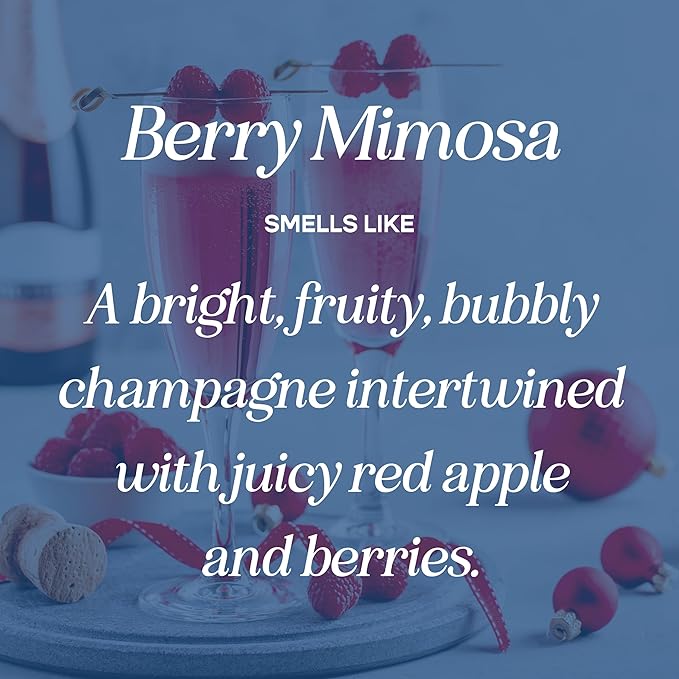 CANDECraftCo Car Air Hanging Fragrance Oil, Car Auto Freshener for Essential Oils, Scents Fragrance Aromatherapy Automobile Diffuser, Long Lasting (Berry Mimosa + Champagne)