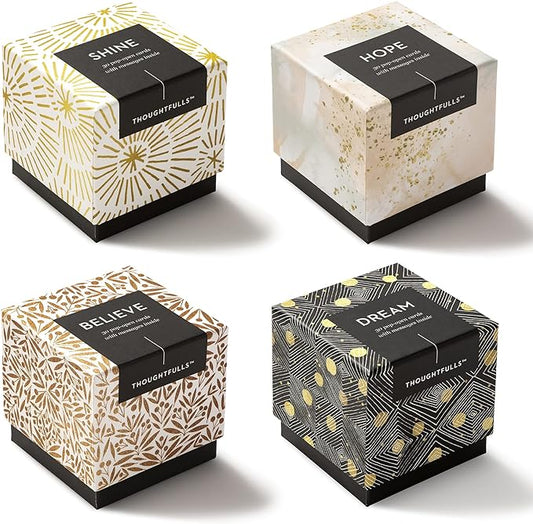 Compendium ThoughtFulls Pop-Open Cards — 4-Pack of Shine, Hope, Believe, Dream — 120 Pop-Open Cards, Each with a Different Message Inside