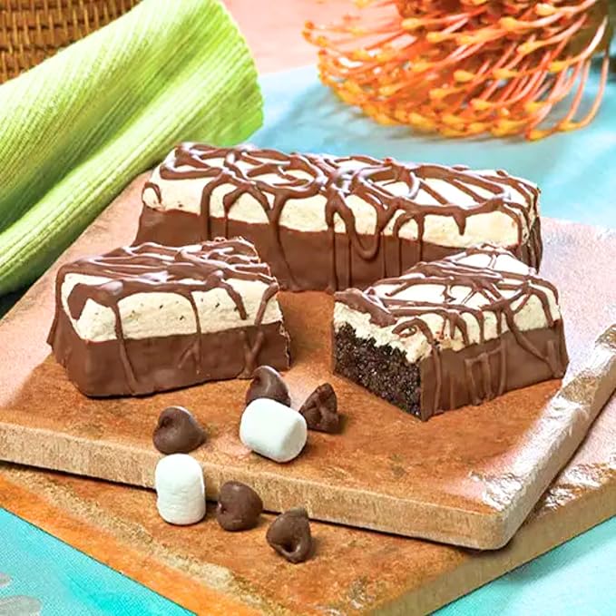 Nutmeg State Nutrition High Protein Bars, 7 Servings Per Box (1 Box (7 Servings), Marshmallow Brownie Crisp)
