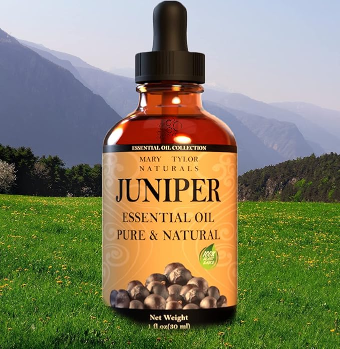 Juniper Berry Essential Oil (1 oz), Premium Therapeutic Grade, 100% Pure and Natural, Perfect for Aromatherapy, Diffuser, DIY by Mary Tylor Naturals
