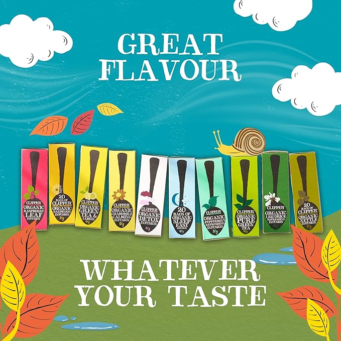 Clipper Tea Spicy Chai Herbal Tea – Caffeine Free, USDA Organic, Great Hot or Iced – Warming, Spicy, Natural, Fair & Delicious – 200 Tea Bags