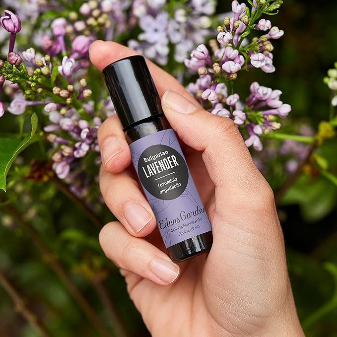 Edens Garden Lavender- Bulgarian Essential Oil Roll-On- 100% Pure Premium Grade, Natural, Therapeutic, Aromatherapy, Kid & Skin Safe, The Best for Comfort, Relaxation Pre-Diluted 10 ml (.33 fl oz)