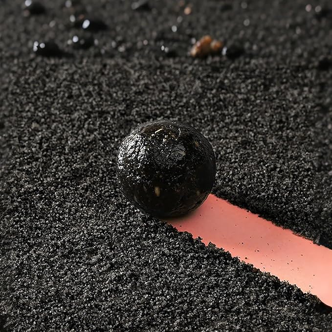 KachiKachi Black Sesame Balls - Natural Sesame Snack | No Sugar Added | Include 7 Kinds of Grains, Ideal for Breakfast, Party, Hiking - 4.45oz 126g, 黑芝麻丸