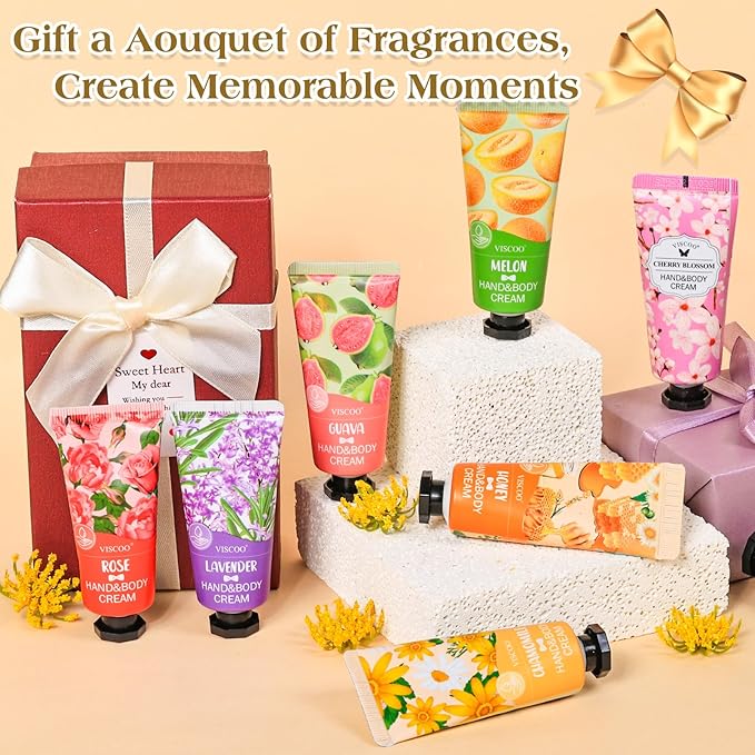 252 Pack Hand Cream Gifts Set for Women,Mini Moisturizing Hand Lotion Travel Size for Dry Cracked Hands,Bulk Hand Lotion for Birthday Gifts for Women,Bridesmaid Gifts,Thank You Gifts