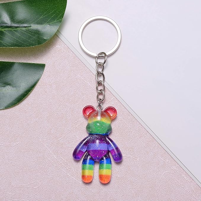 Pocket Bear Hug, Anxiety Relief Gifts for Women Men, Mental Health Positivity Gifts for Anxious Friend, Thinking of You Gift, Comforting Gift for Son Daughter Back to School, Rainbow
