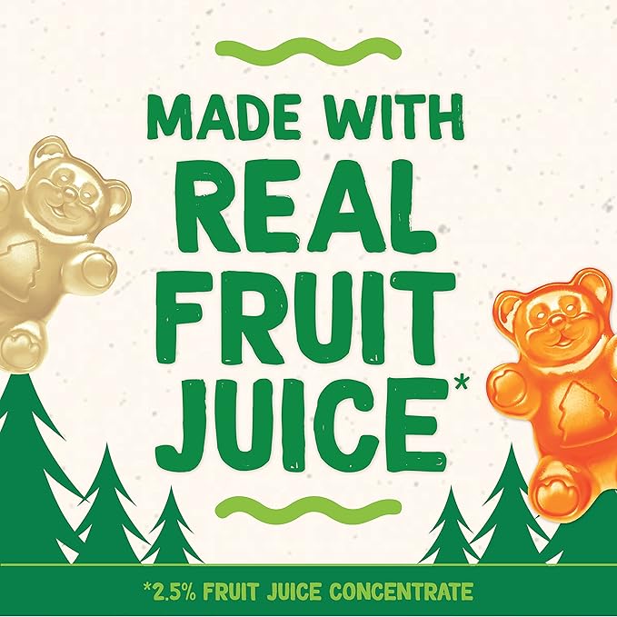 Black Forest Organic Gummy Bears Candy, 0.8 Ounce Pouches (65 Count) (Pack of 2)