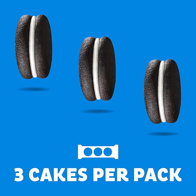 OREO Cakesters Soft Snack Cakes, 8-3.03 oz Snack Packs