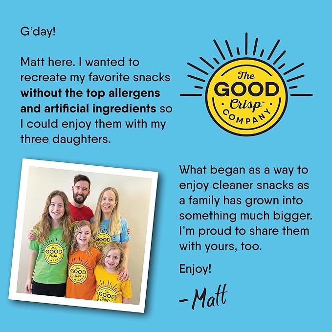 The Good Crisp Company, Good Crisps Minis (Sour Cream and Onion, 1.6 Ounce, Pack of 12) Non-GMO, Allergen Friendly, Potato Chip Snack Pack, Gluten Free Snacks