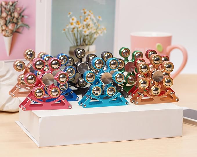 Desk Toys for Fidget Ferris-Wheel-Spinner: 4mins Kinetic-Spinning Cool-Gadgets, Cool-Stuff Thing Toy for Office School Home Man Women Christmas, Stress-Relief Game Gifts for Adult Teen Children Kid