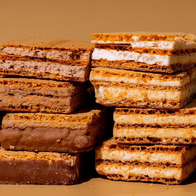 BariWise Protein Wafer Bar, Vanilla, Low Sugar, Low Calorie, Low Carb Keto Friendly Snack (8ct)