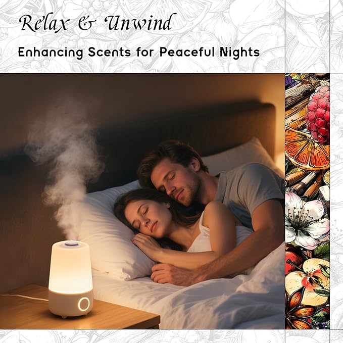 HIQILI Velvet Nocturne Diffuser Oil, Ideal for Hotel Diffuser, Luxury Perfume, Dryer Balls, Pet Friendly, Long Lasting - 0.34 Fl Oz