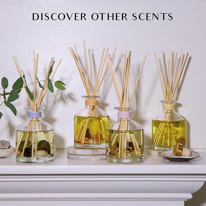 Benevolence LA Reed Diffuser, Orange, Cedarwood & Clove Scent Diffuser for Home with Oil Diffuser Sticks | Sun Kissed Collection Diffusers for Home
