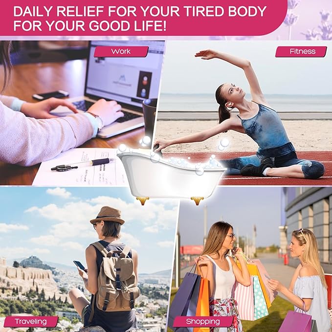 Bath Salts KIT Pack of 3 Natural Epsom Salt Rose Essential Oils Relaxes and Better Sleep Himalayan Pink Salt Foot Soak Tea Tree Oil Himalayan Foot Bath Salts Set