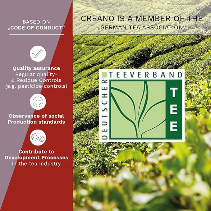 Creano Blooming Tea Mix 6pcs Set Flowering tea White Tea & Black Tea in Elegant Magnetic Box with Silver Embossing