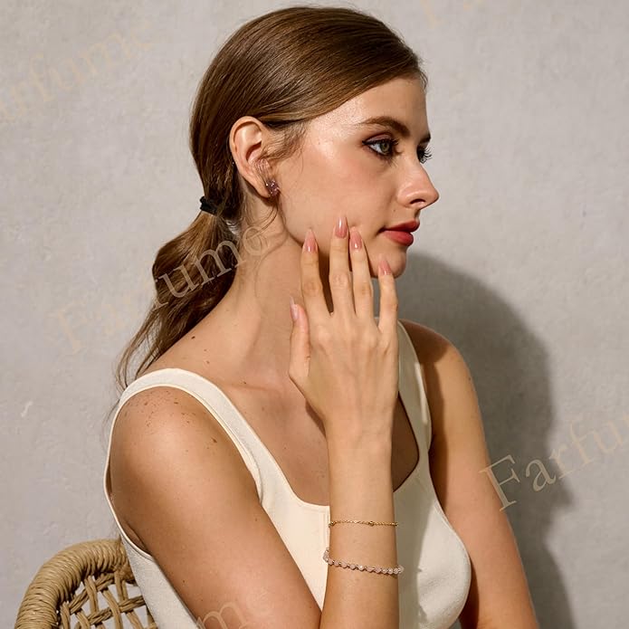 Farfume Crystal Bracelet Beaded Bracelets for Women 4mm Natural Stone Beads Gemstone Handmade Anxiety Jewelry Gifts